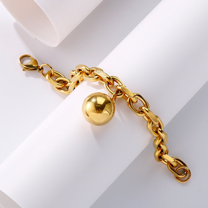 Women's Jewelry Light Luxury Hollow Steel Ball Bracelets