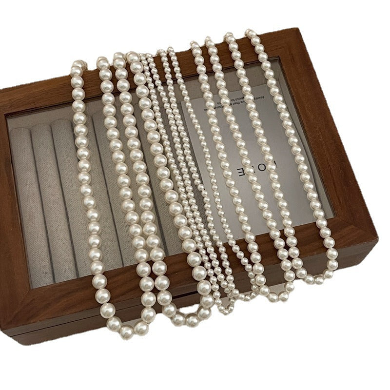 Women's Pearl Ornament Graceful High-grade Vintage Clavicle Necklaces