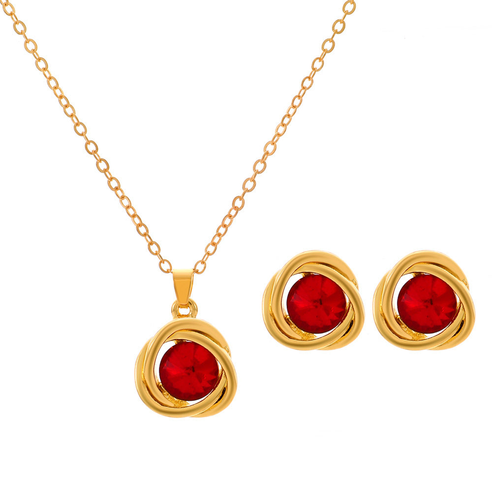 Temperament Water Drop Geometric Ear Personality Jewelry Set