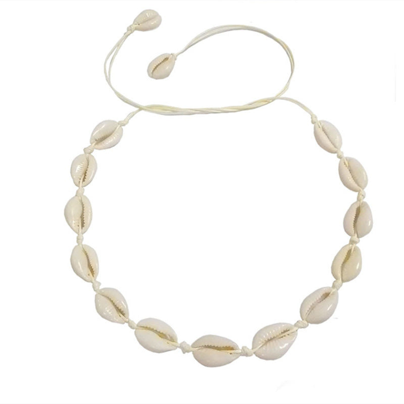 Fashion Shell Handmade Threading Adjustable Clavicle Necklaces