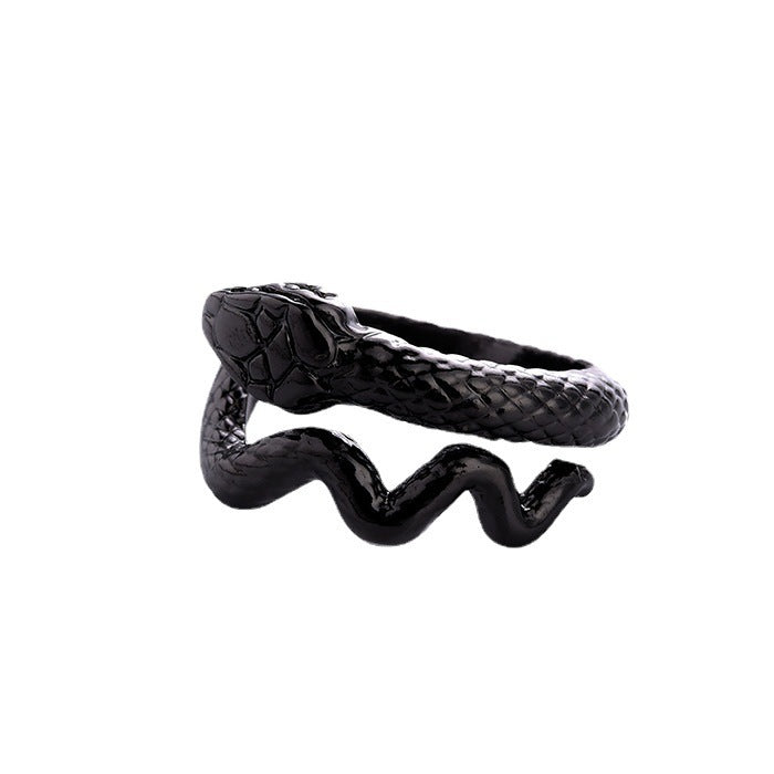 Spirit Snake Ornament Retro Punk Exaggerated Personalized Rings