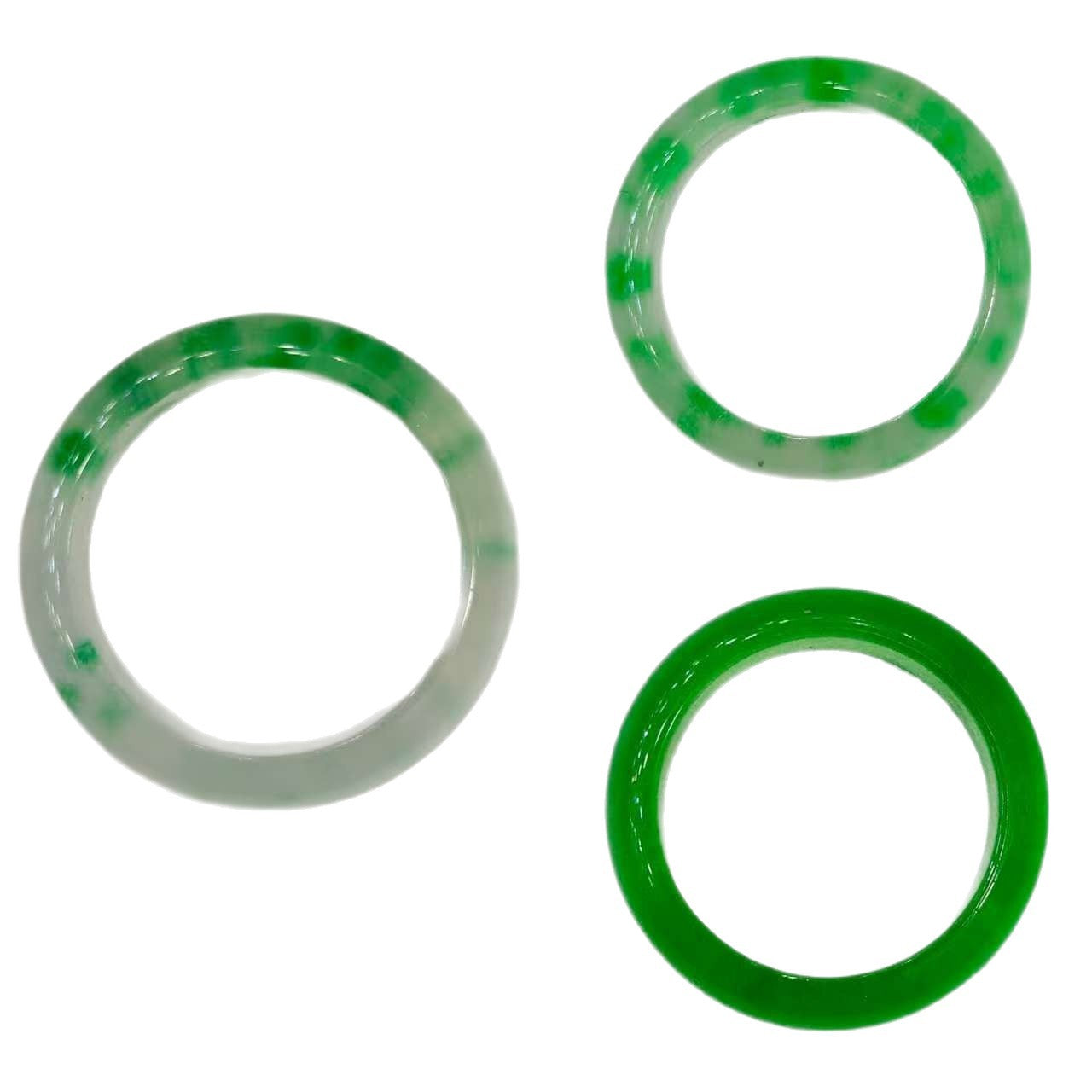 Rock Jade Shank Hand-held Flexible Floating Ring