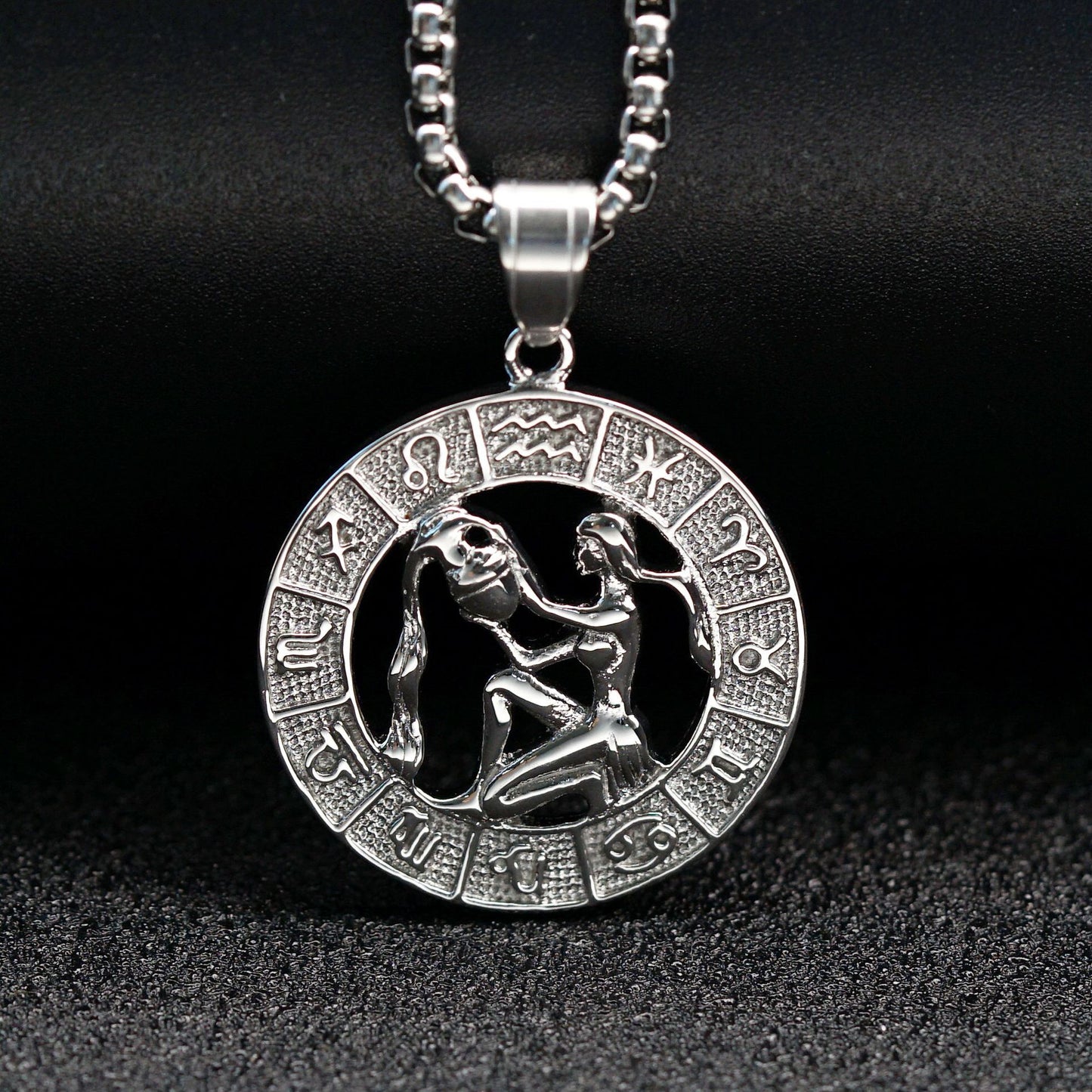 Trendy Retro Hollow Twee Constellation Personalized Pendant