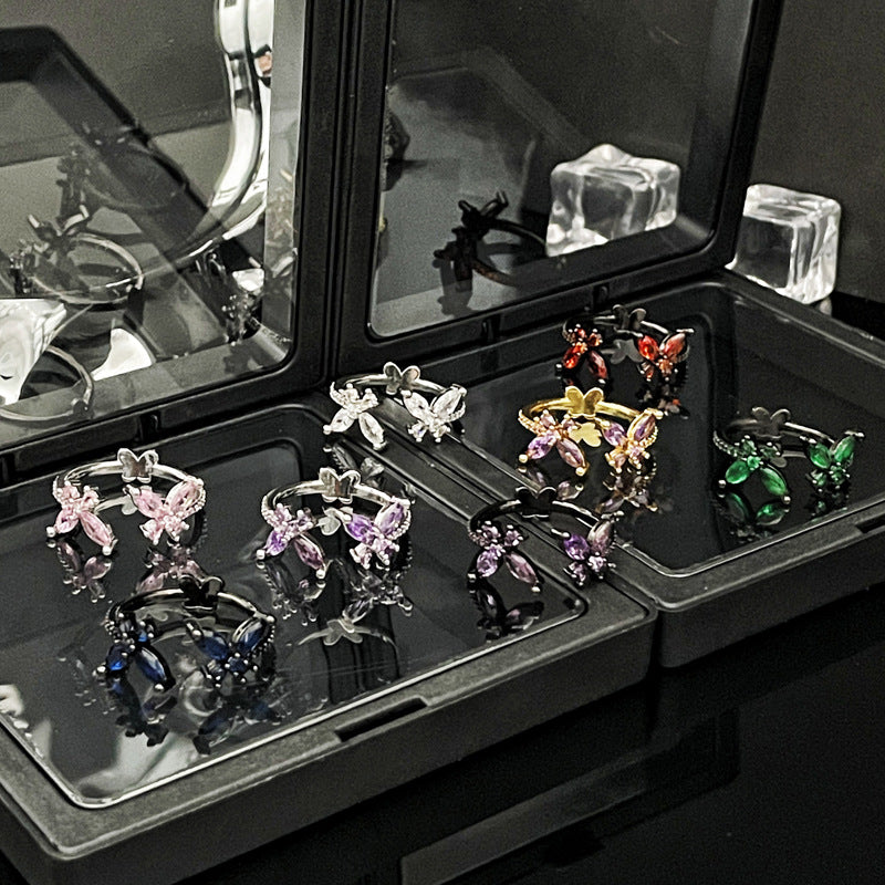 Women's Opening Dark Simple Exquisite Sweet Cool Rings