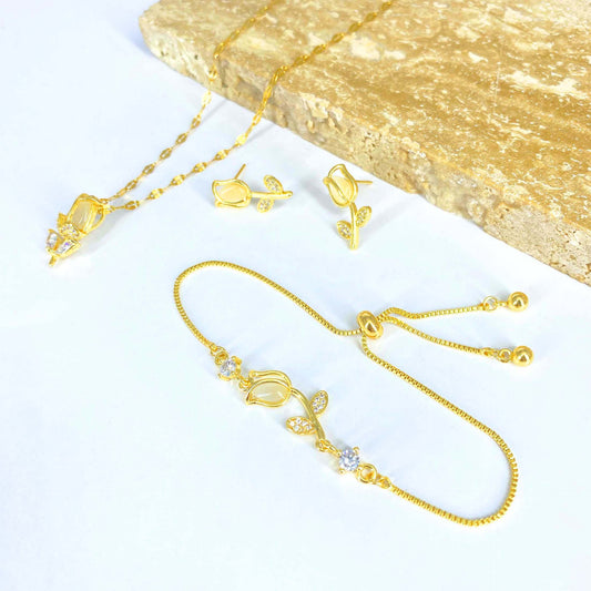 Tulip Suit Exquisite Clavicle Chain Female Necklaces