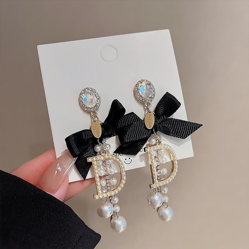 Needle Elegant Tassel Advanced Simple Thin Earrings