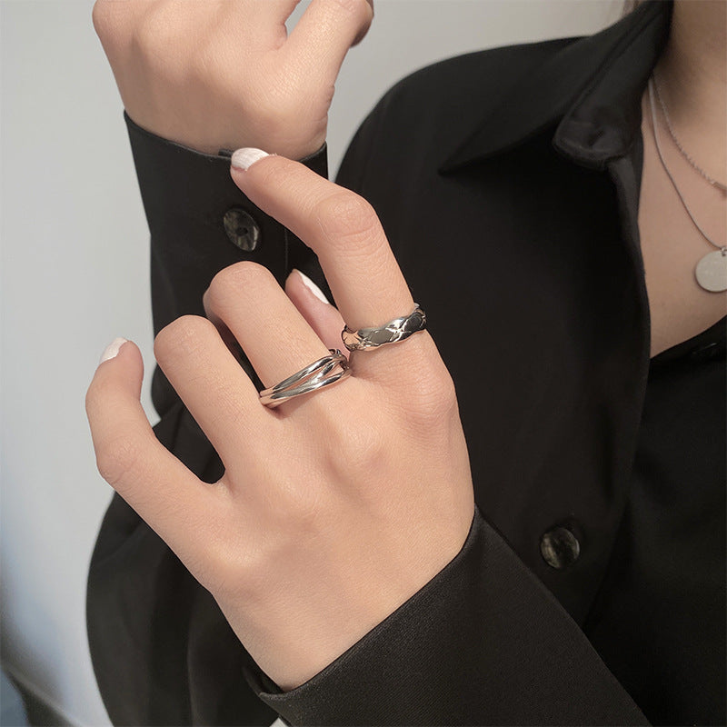 Women's Design Simple Cross Fashion Adjustable Personalized Ring