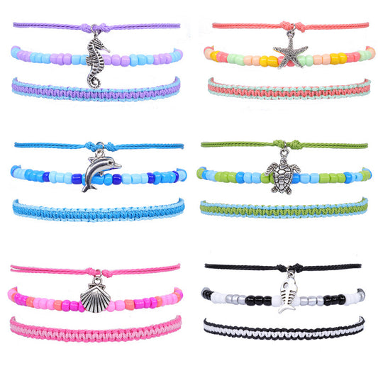 Series Carrying Strap Starfish Sea Turtle Bracelets