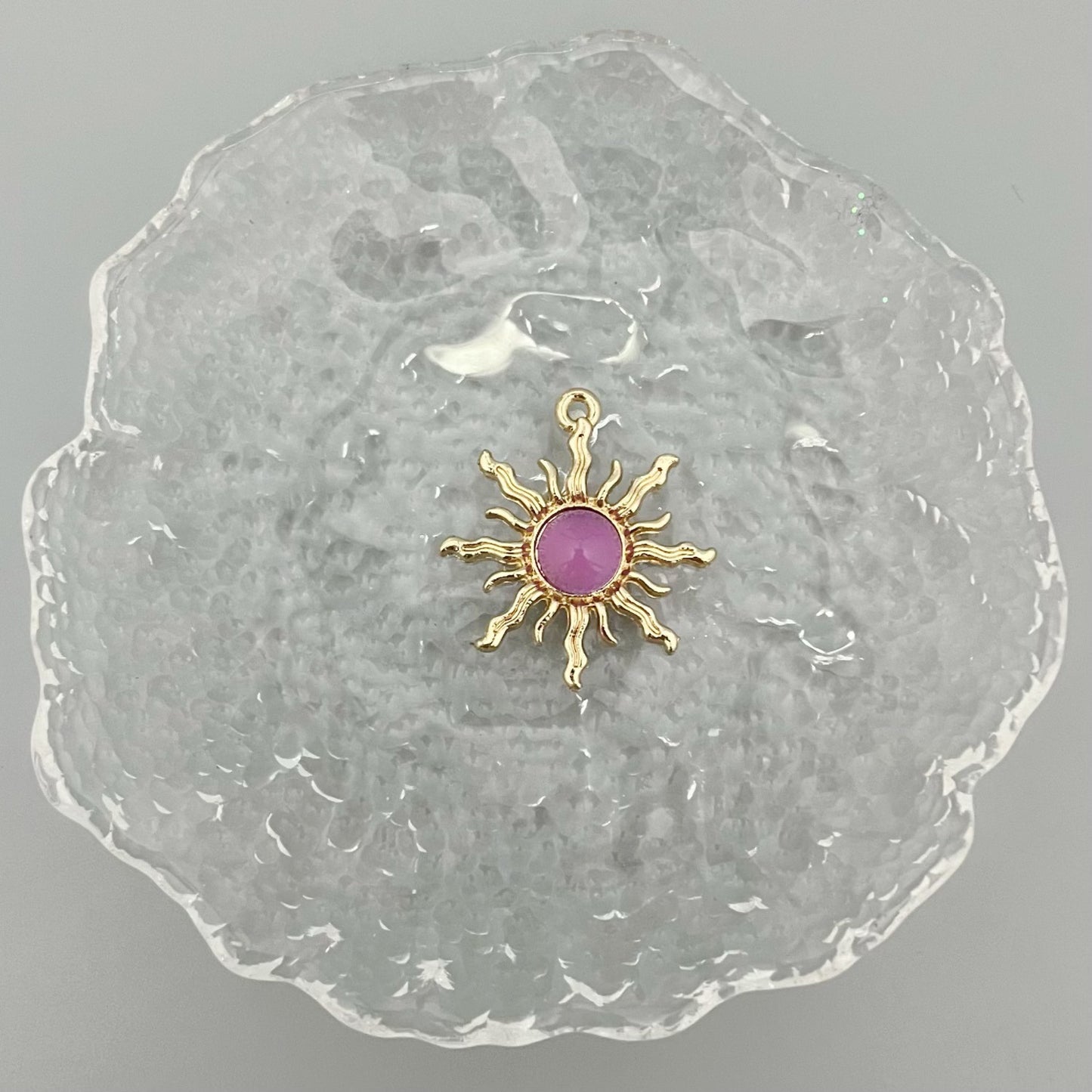 Alloy Baroque Water Transparent Series Gem Sunflower Necklaces