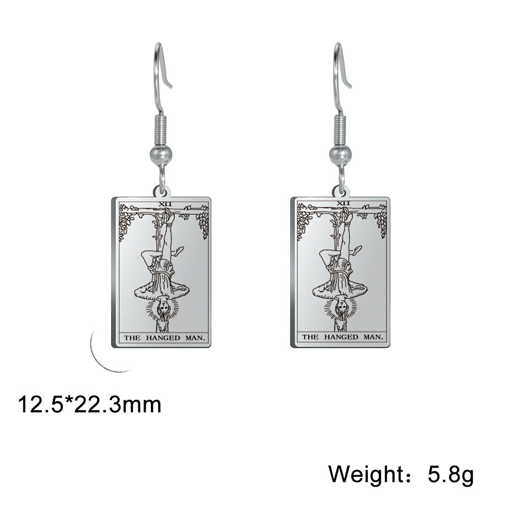 Classic Retro Tarot Series Personality Fashion Earrings