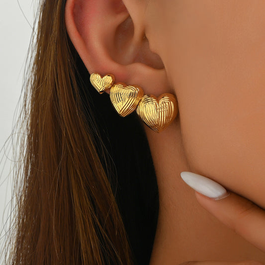 Women's Elegant Heart Design Ear Bone High-grade Earrings