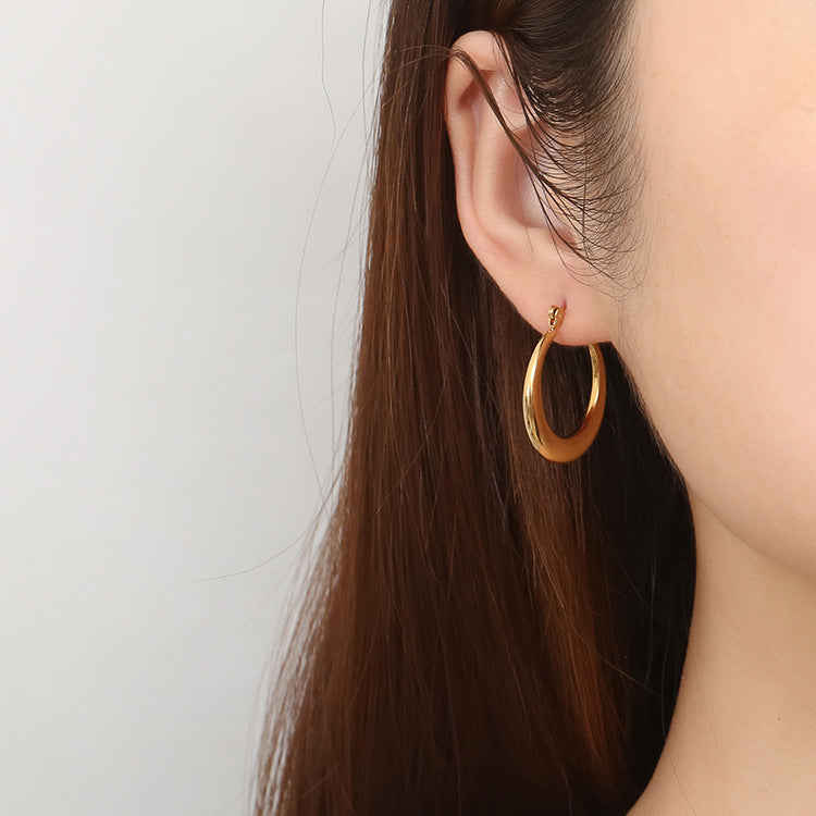 Gold Plated Eardrop Niche Minimalist Classic Earrings