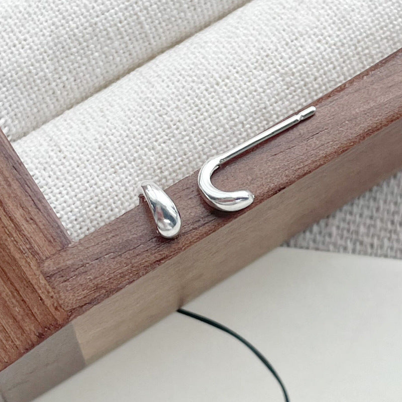 Women's For Simple Compact Love Heart Niche High Earrings