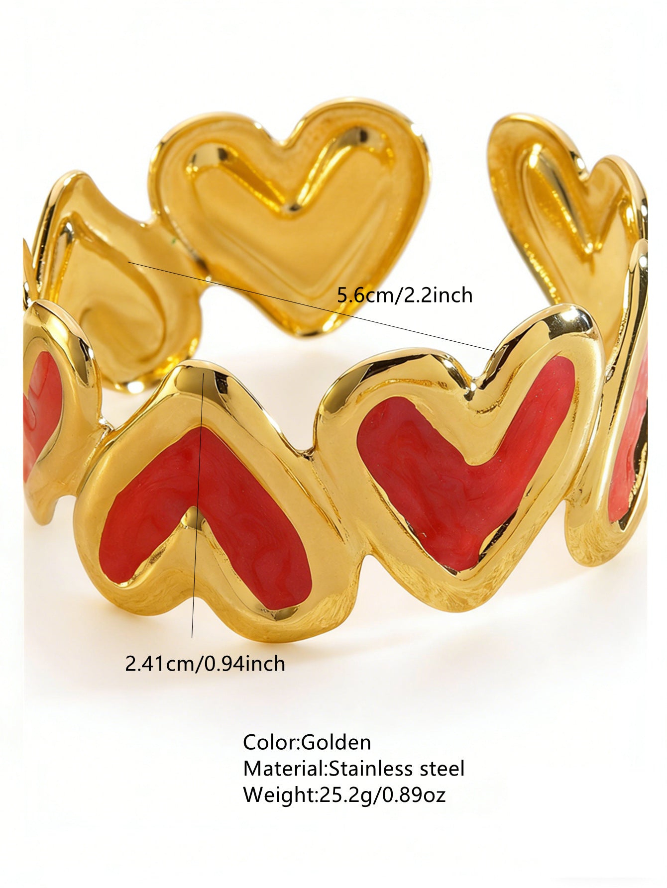 Steel Oil Dripping Cherry Special Interest Light Luxury Flowers Openings Bracelet