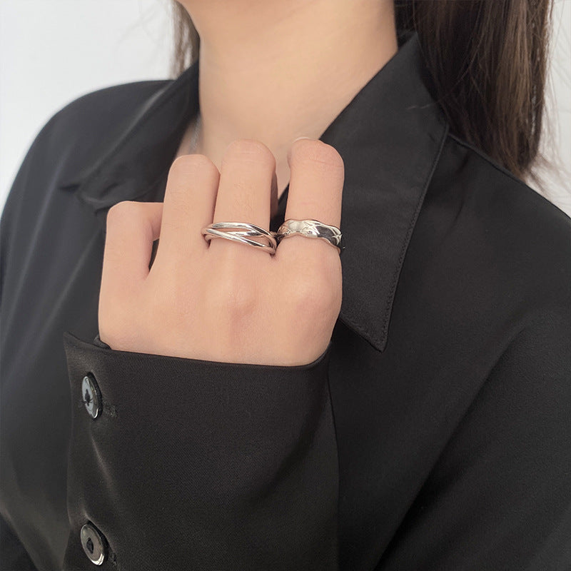 Women's Design Simple Cross Fashion Adjustable Personalized Ring