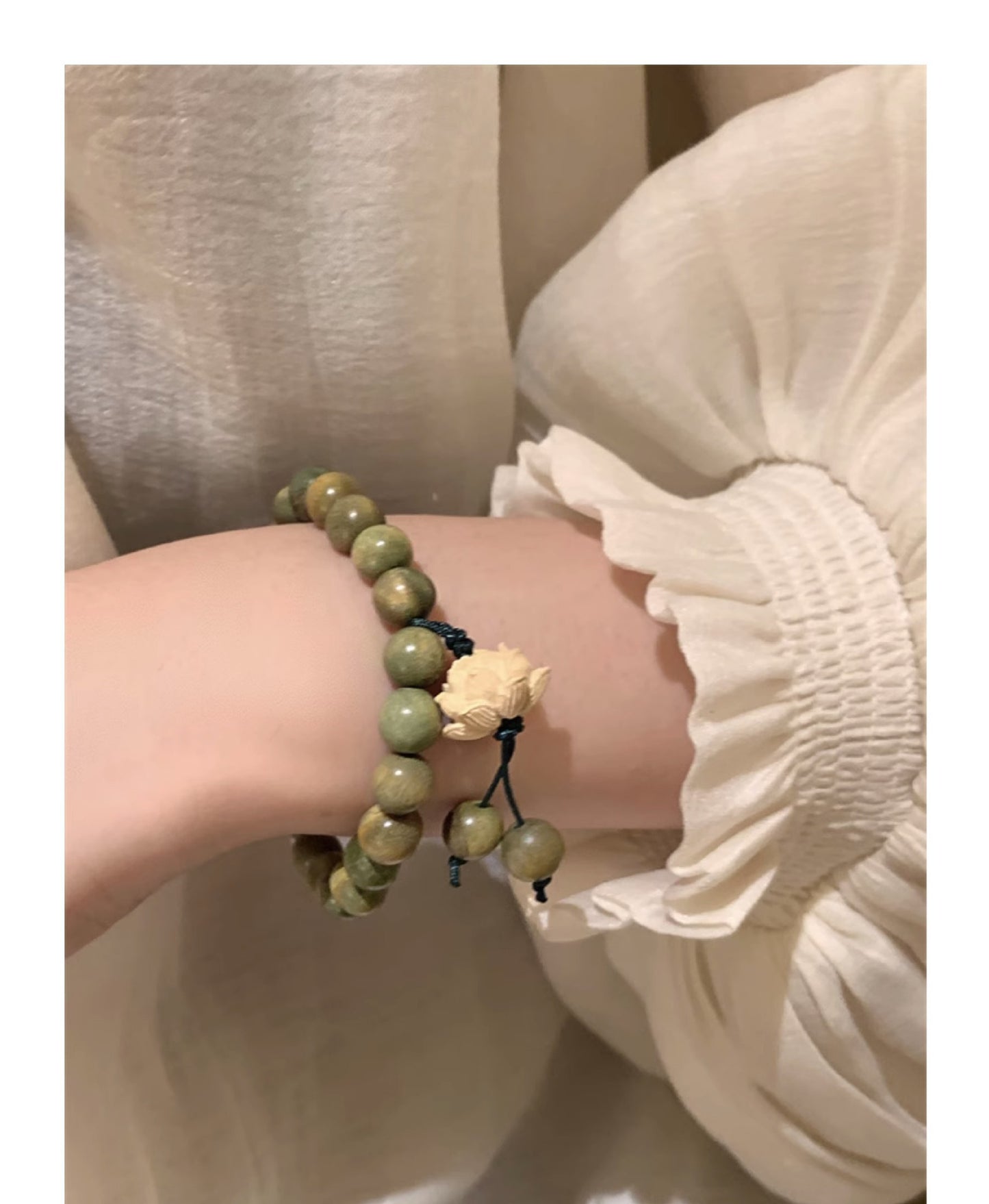 Women's Chinese Style Jade Hare Original Life Bracelets