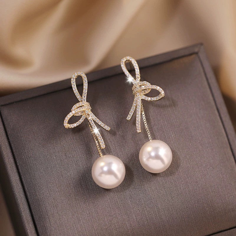 Pearl For Light Luxury Temperament High-grade Earrings