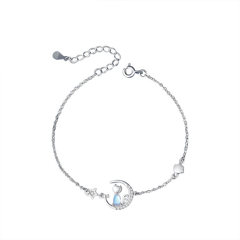 Women's Cat Niche Korean Style Moonstone Fashion Bracelets