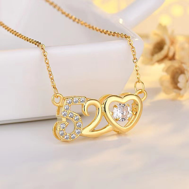 Steel Female Clavicle Chain Swan Clover Necklaces