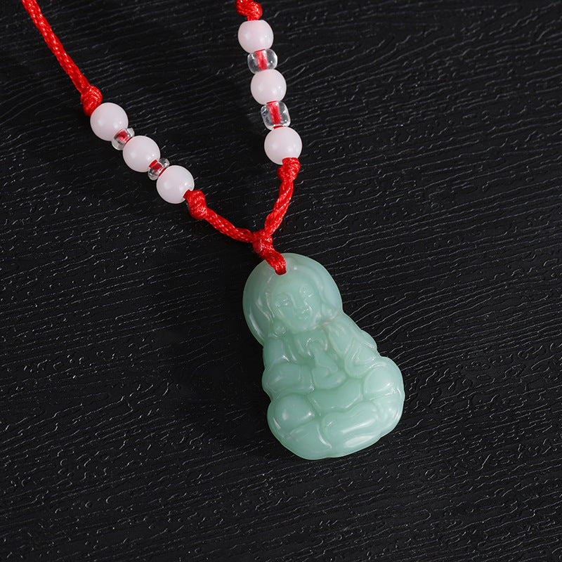 Red Rope Jade Personality Couple Imitation Pendants