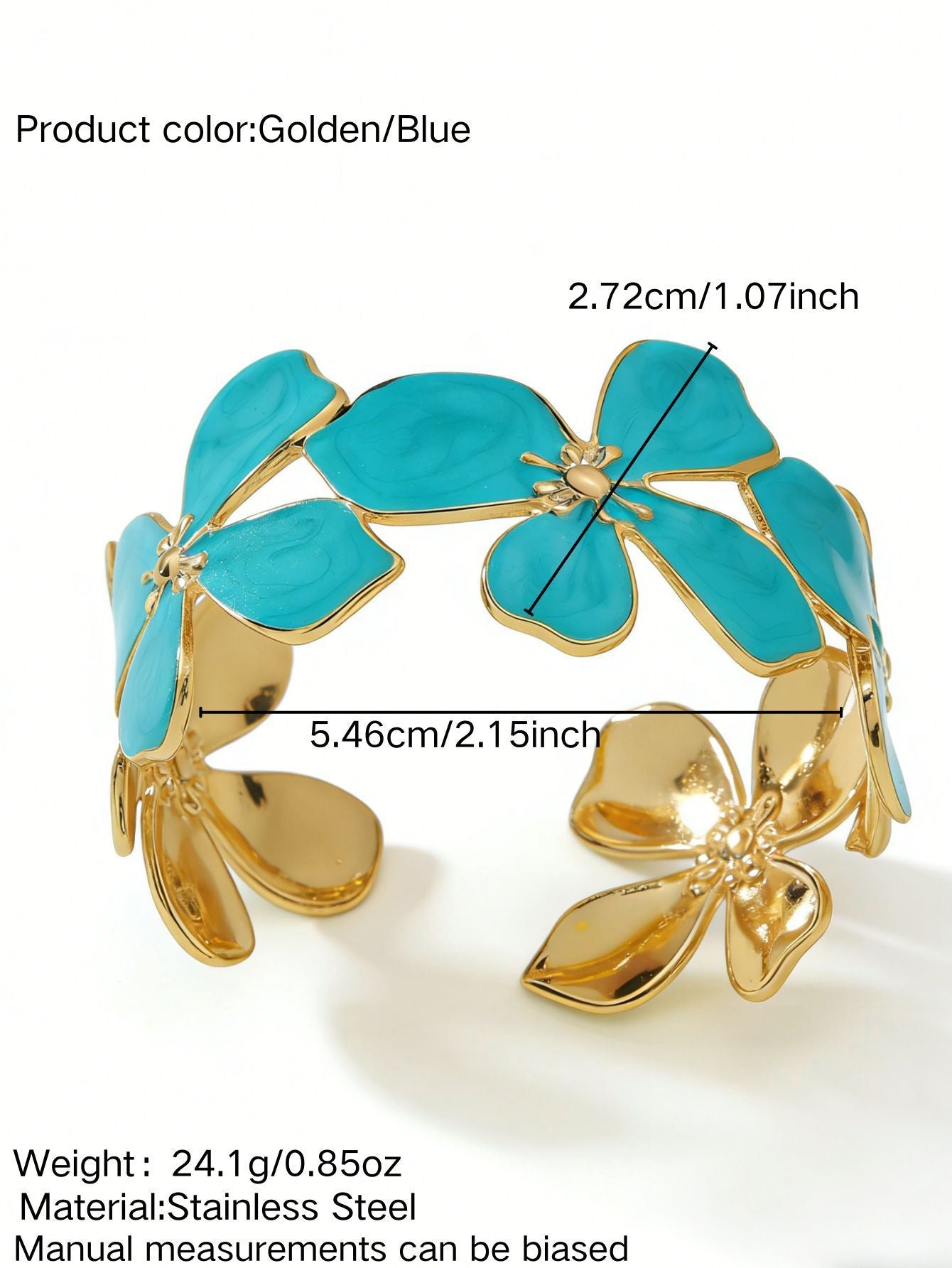 Steel Oil Dripping Cherry Special Interest Light Luxury Flowers Openings Bracelet