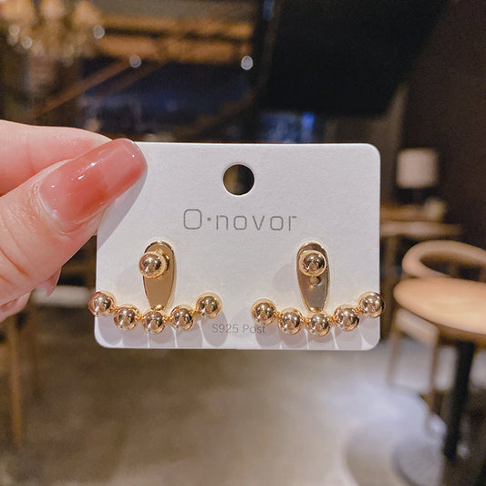 Sier Needle Olivia Wang Little Golden Earrings