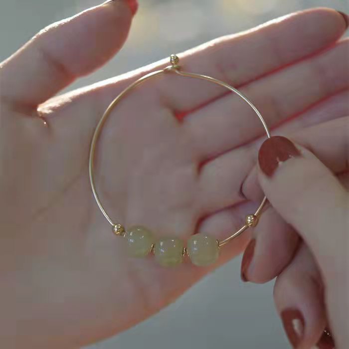 Natural Special Interest Light Luxury Gold French Retro Bracelets