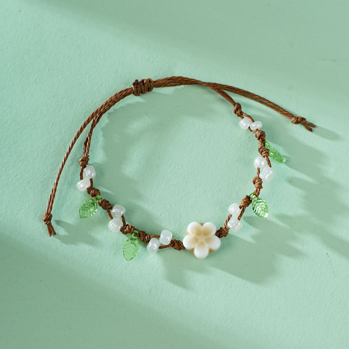 Braided Rope Clover Carrying Strap Artistic Scenic Bracelet