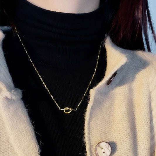 Women's Clavicle Chain Short Love Heart Simple Light Necklaces