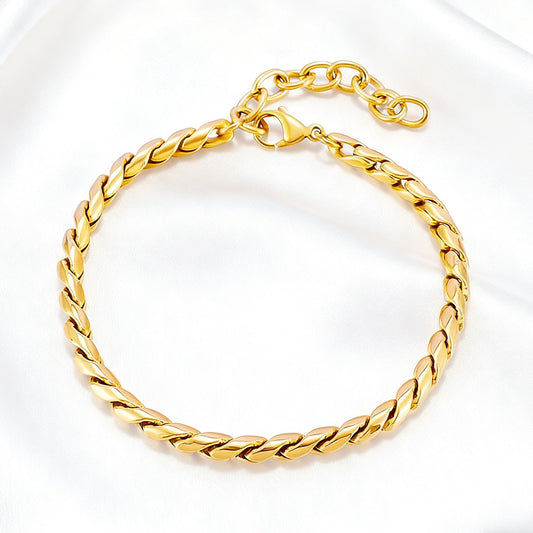 Manager Titanium Steel Dan Stainless Gold Female Bracelets