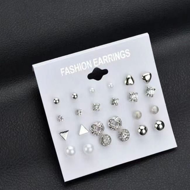 Style Light Luxury Earings Set Simple Earrings