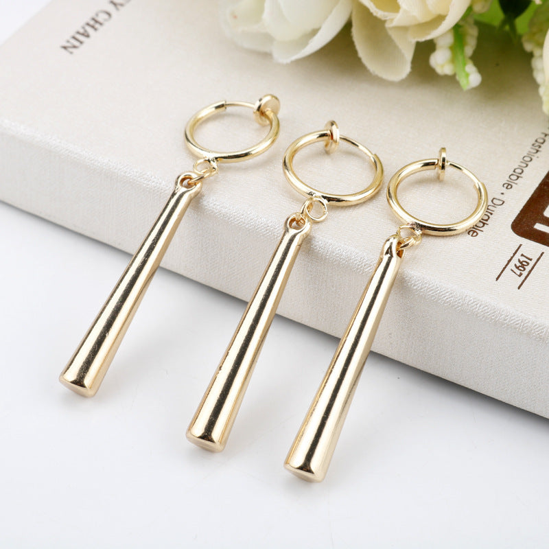 Anime One Piece Gold Ear Hook Earrings