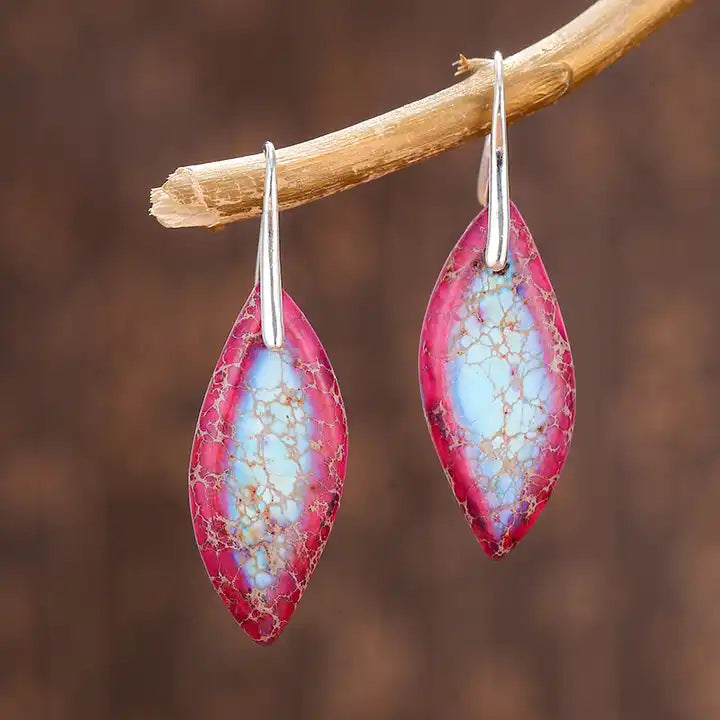 Emperor Stone Water Drop Female Temperament Earrings