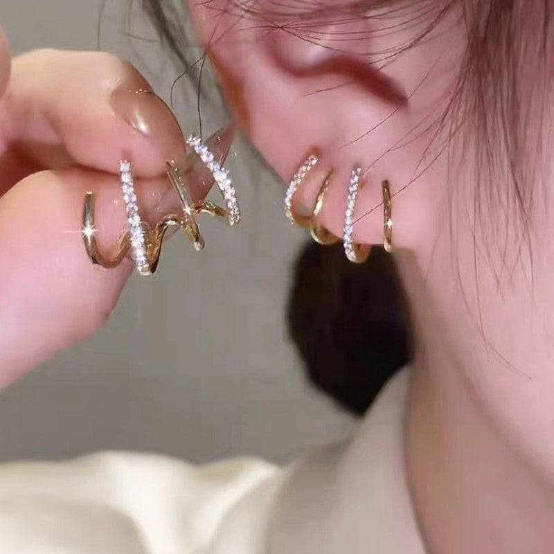 Women's Fashionable Design Elegant Generous High-grade Light Earrings