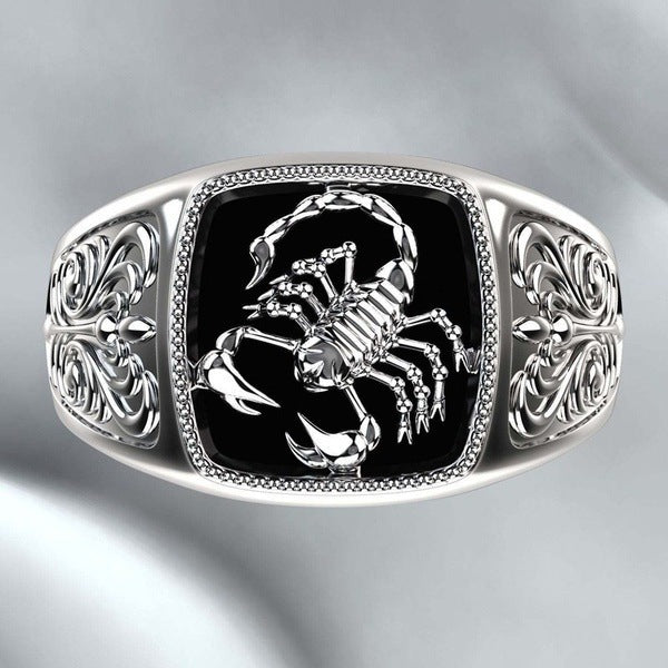 Men's Creative Scorpion Embossed Craft Personality Electroplating Rings