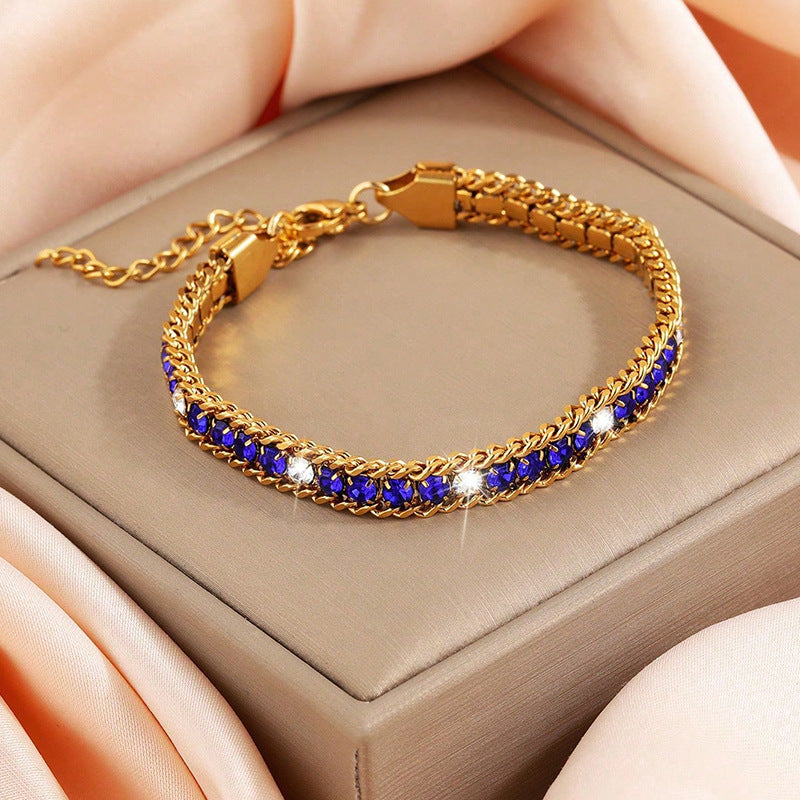 Women's Fashion Summer Versatile Personality Temperament Chain Titanium Bracelets