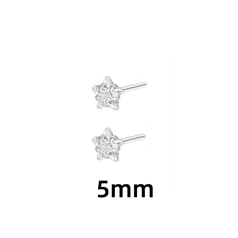 Ear Cheap Night Market Stall Five-pointed Bone Stud Earrings