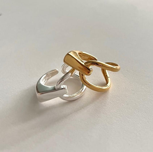 Fan Korean Jewelry Sterling Sier Personality Rings