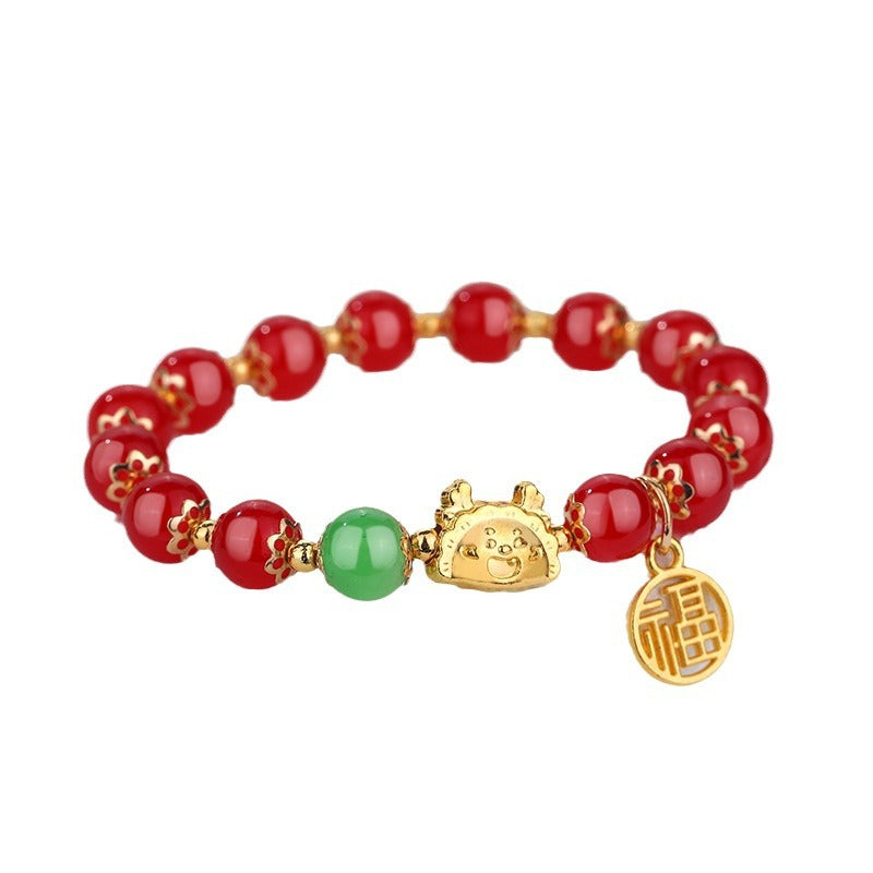 Life Female One Steamed Dumplings Lucky Bracelets