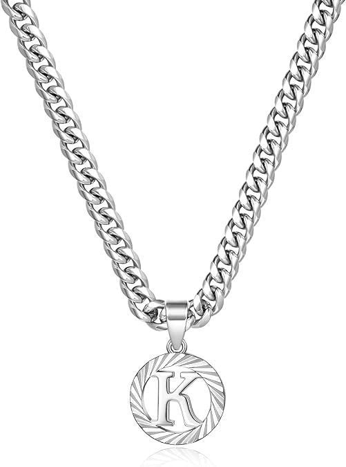 Men's Style White Gold Color Cuban Link Chain Necklaces