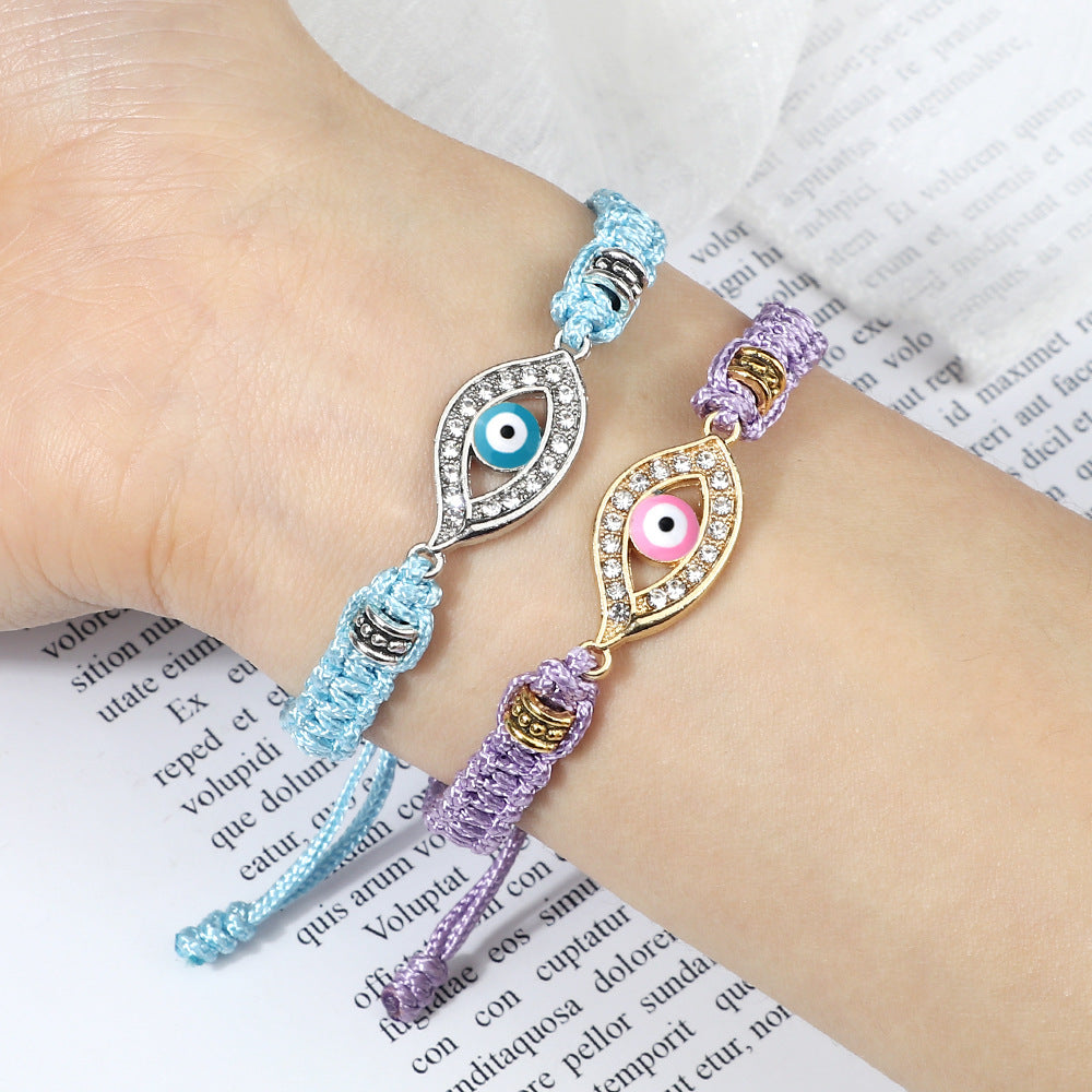 Devil's Eye Starry Eyes Woven Couple Bracelet