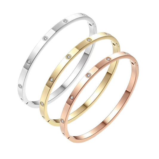 Women's Steel Full Diamond Fashion Simple Starry Stainless Does Not Bracelet