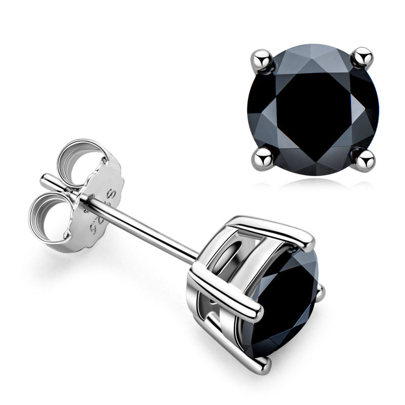 Stylish Fashion Black Diamond Exquisite High Earrings