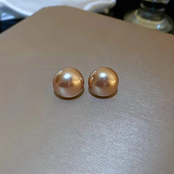 Women's Pearl Ear Female Sier Simple High-grade Light Earrings