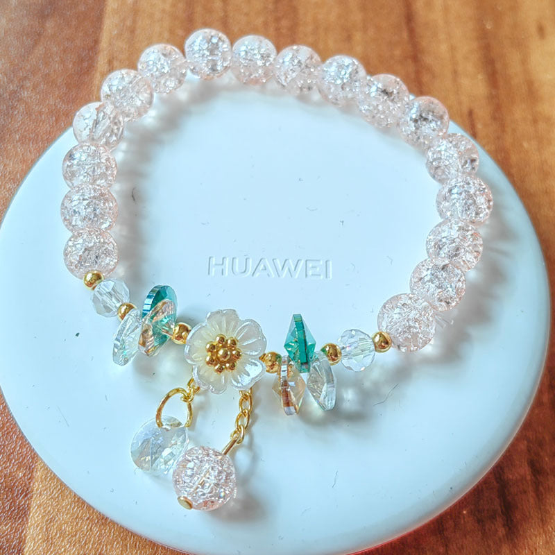 Women's Cartoon Fresh Sunflower Little Daisy Crystal Bracelets