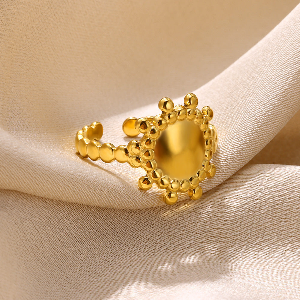 Women's Simple Geometric Chain Stainless Steel Oil Rings