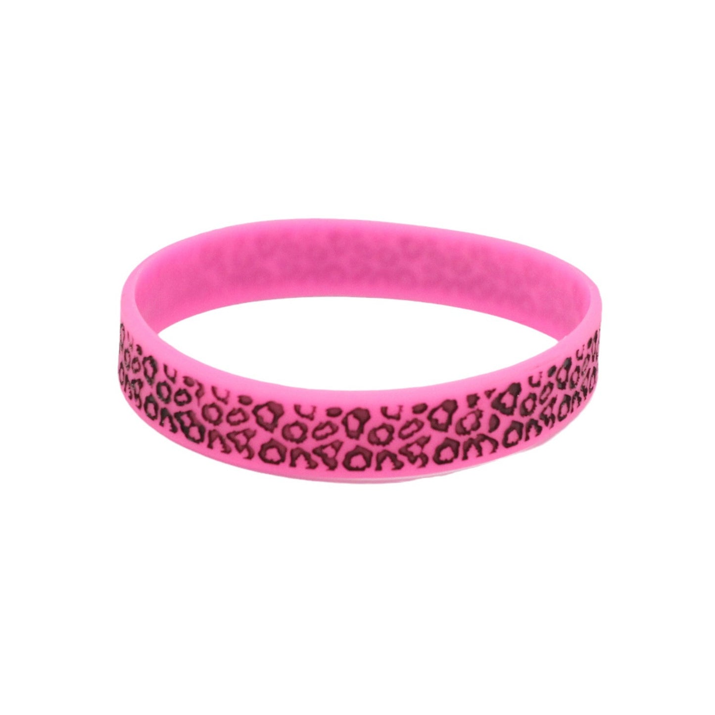 Durable Leopard Print Silicone Tiger Concave Bracelets