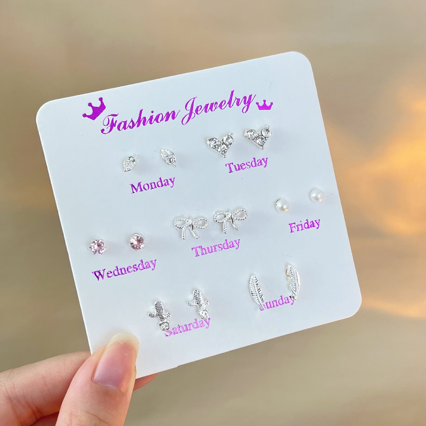 Female Korean Style Simple Compact Cute Earrings