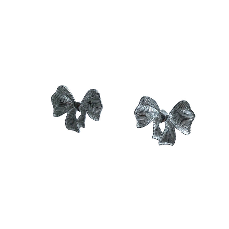 High-grade Sterling Sier Bow Love Heart Rings