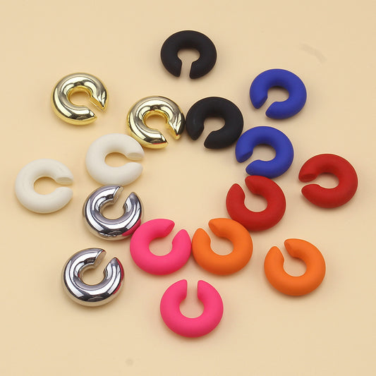 Trendy Matte Candy Color Popular Personalized Ear Clip